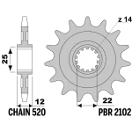 PBR Fantic 13 18NC Kauçuklu C.520 Ön Dişli